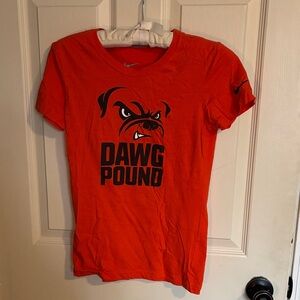 Nike Bold Orange cleveland browns tee